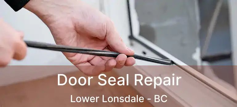  Door Seal Repair Lower Lonsdale - BC